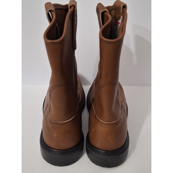 Vtg Red Wing Work Pecos Boots Men\'s Sz 8 SuperSole Leather Boots Steel Toe Brown main image 4